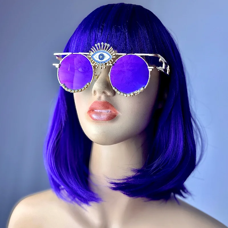 sunglasses with icy beats -  Purple Sunglasses