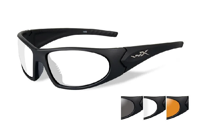 1006 - Matte Black - 3 Grey/clear/rust Lens