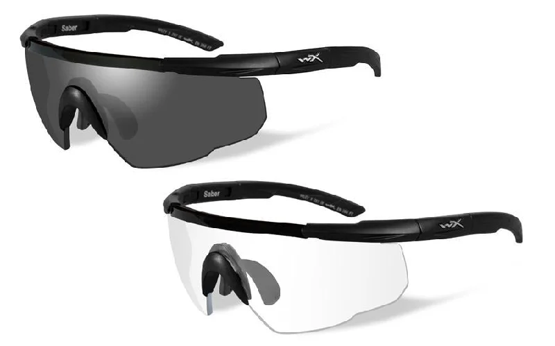 sunglasses with icy whirls -  Wiley X Changeables Saber Sunglasses