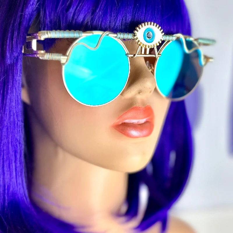 sunglasses with icy dings -  Wire Wrapped Sunglasses